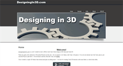 Desktop Screenshot of designingin3d.com